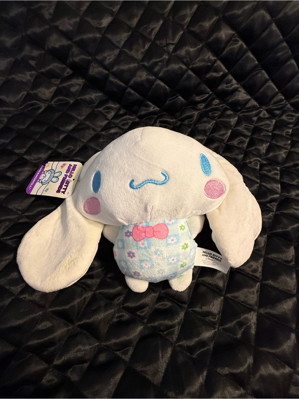 Sanrio Cinnamoroll Plush - White with Pastel Blue & Pink Floral Outfit
